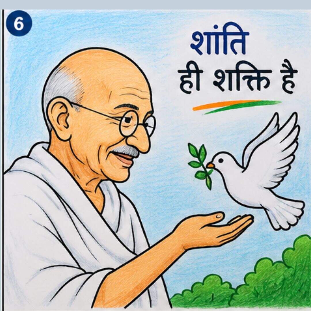 गांधी जी और कबूतर