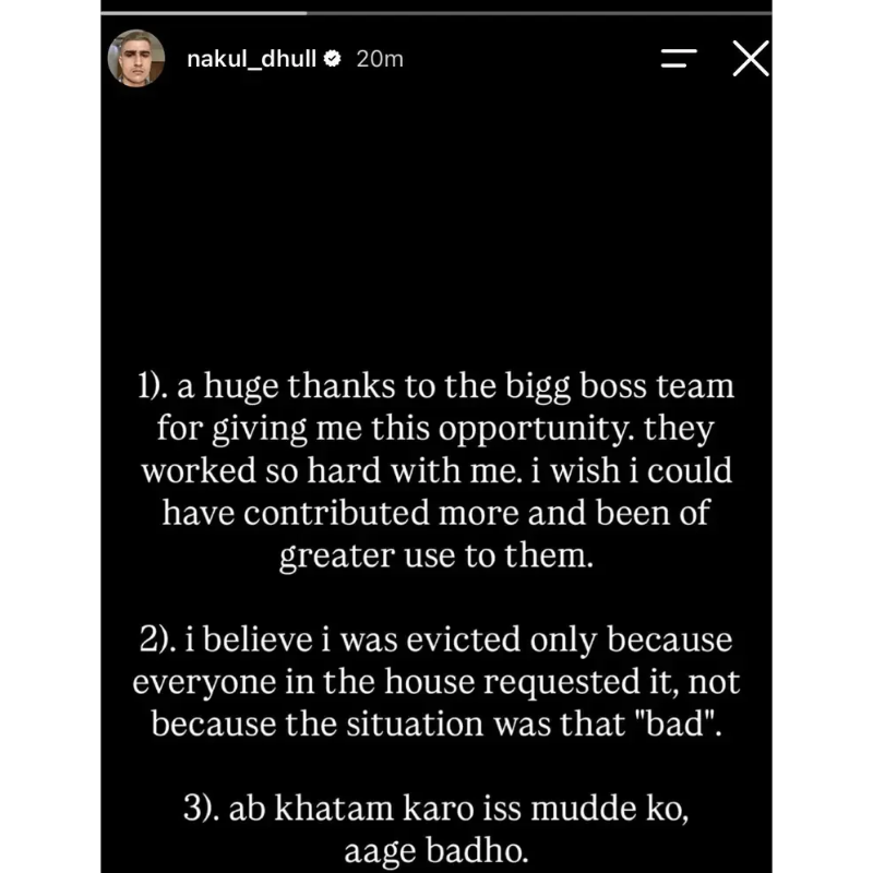 Nakul Dhull Bigg Boss 20