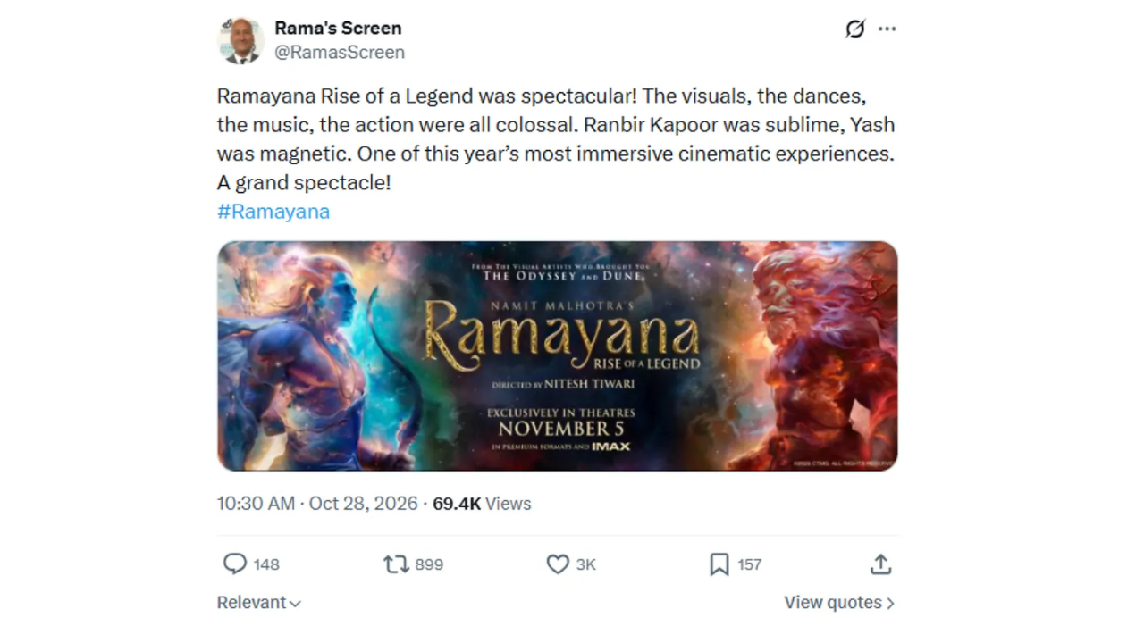 Ramayana first review from LA premiere