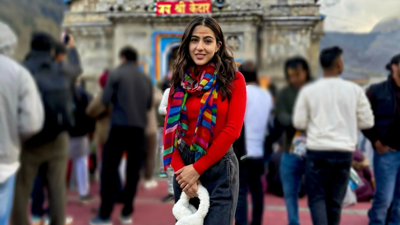 Sara Ali Khan visiting Kedarnath
