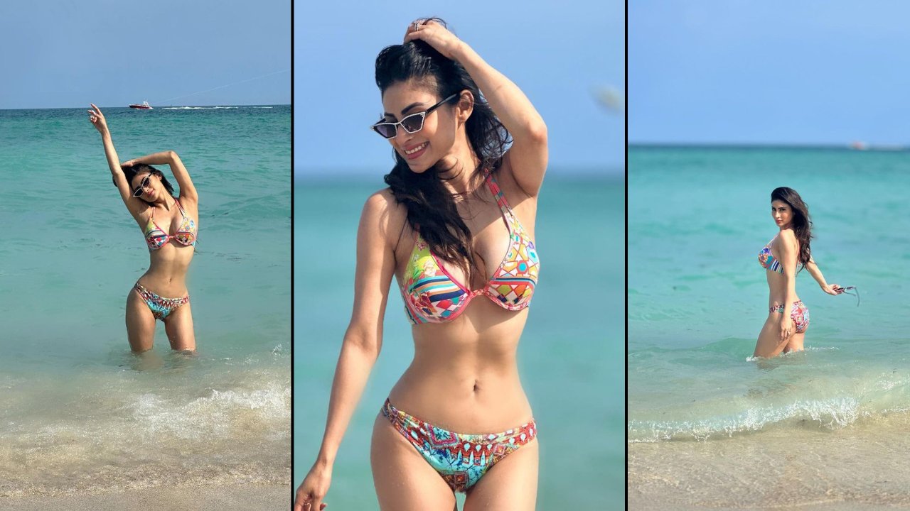 Mouni Roy को बिकिनी में देख थम गईं फैंस की सांसे समंदर किनारे बढ़ाया तापमान