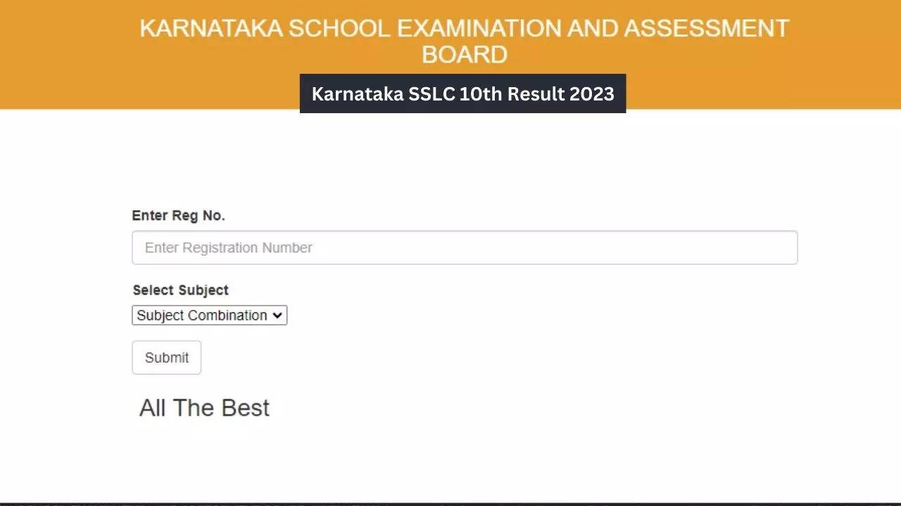 Karnataka SSLC 10th Supplementary Result 2023