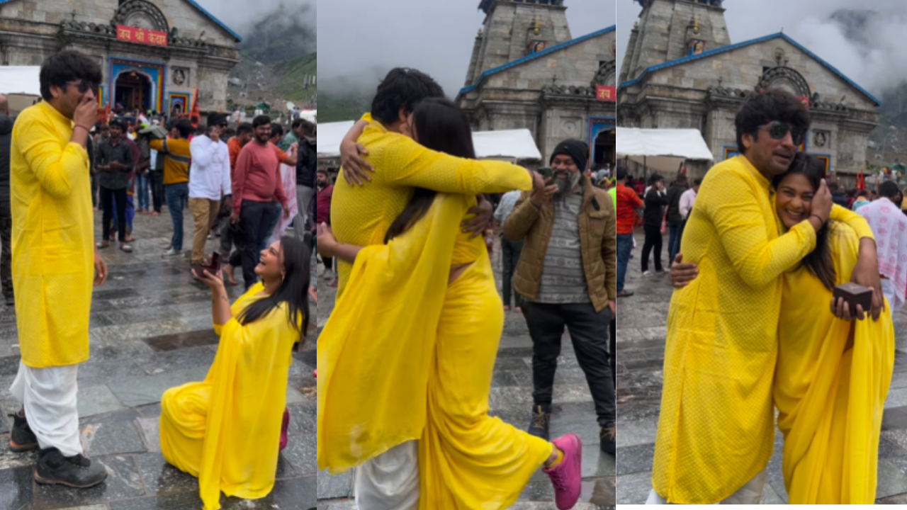 Kedarnath Couple Viral Video, Woman proposed in Kedarnath, Kedarnath Viral Video