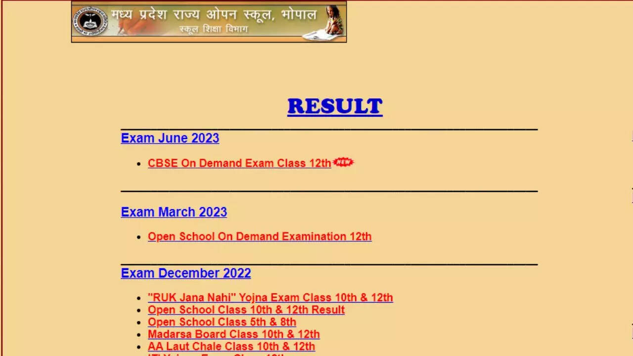 MPSOS Ruk Jana Nahi 12th Result 2023