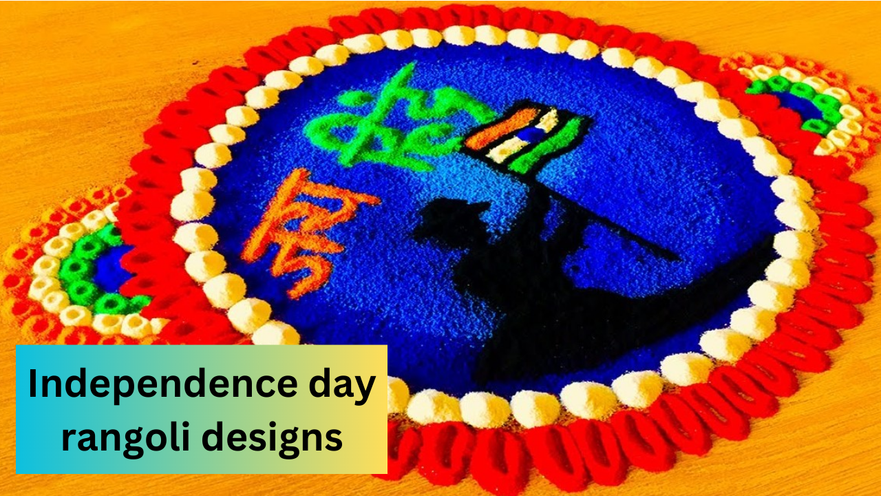 Independence day rangoli designs, rangoli, tricolor rangoli