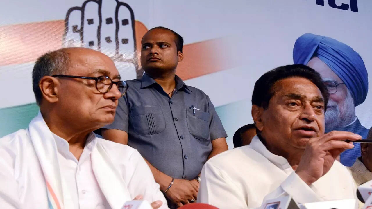 Digvijay Singh And Kamal Nath