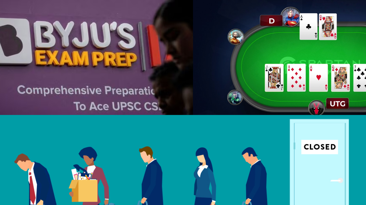 Layoff News Of Byju's and Spartan Poker