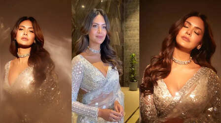 सफेद साडी में मल्लिका-ए-हुस्न लगी Esha Gupta, देखने वालों के दिल में बजी घंटी