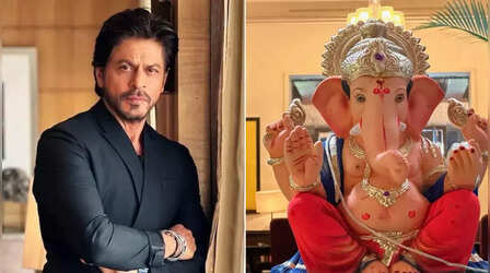 Ganesh Chaturthi: Shah Rukh Khan ने मन्नत में किया बप्पा का स्वागत, धूम-धाम से मना रहे हैं त्यौहार