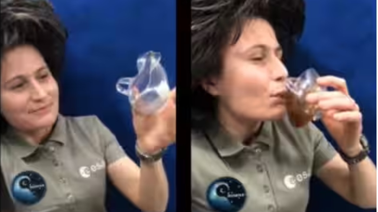 viral video, trending viral video, viral news in hindi, how astronaut drink coffee in space, trending video
