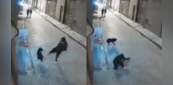 Watch: कुत्ते को जैसे ही मारने पहुंचा शख्स, हो गया खतरनाक हादसा, लोग बोले - जैसी करनी वैसी भरनी