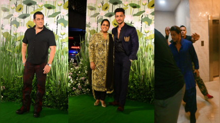 Arpita Khan-Aayush's Diwali bash: अर्पिता खान के घर पहुंचे किंग खान, भाईजान ने भी बढ़ाई पार्टी की रौनक
