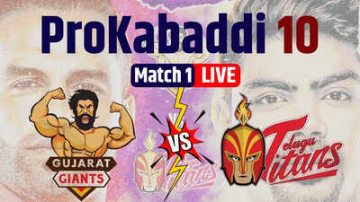Gujarat Giants vs Telugu Titans PKL 10: गुजरात ने सोनु के सुपर-10 के दम पर टाइटंस को दी पटखनी
