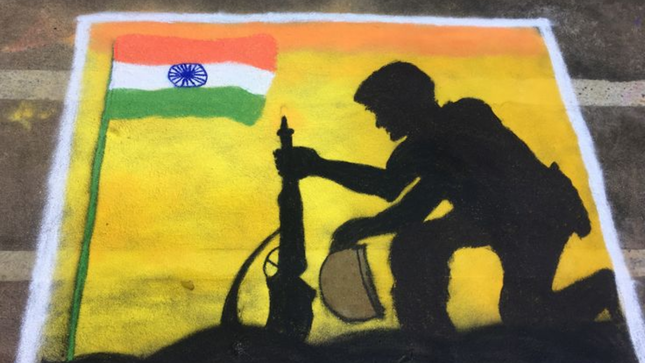 Shahid diwas rangoli gandhi ji death date martyrs day rangoli designs ...