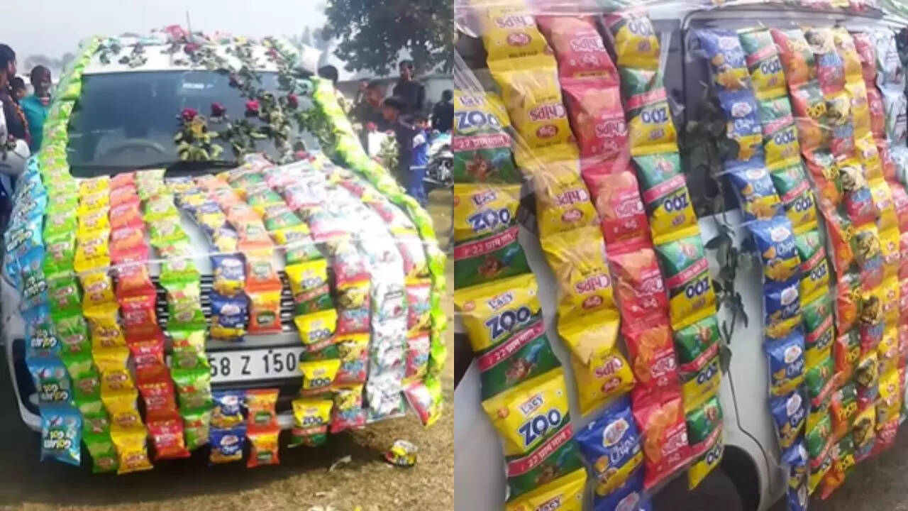 Lays Kurkure Decorated Car