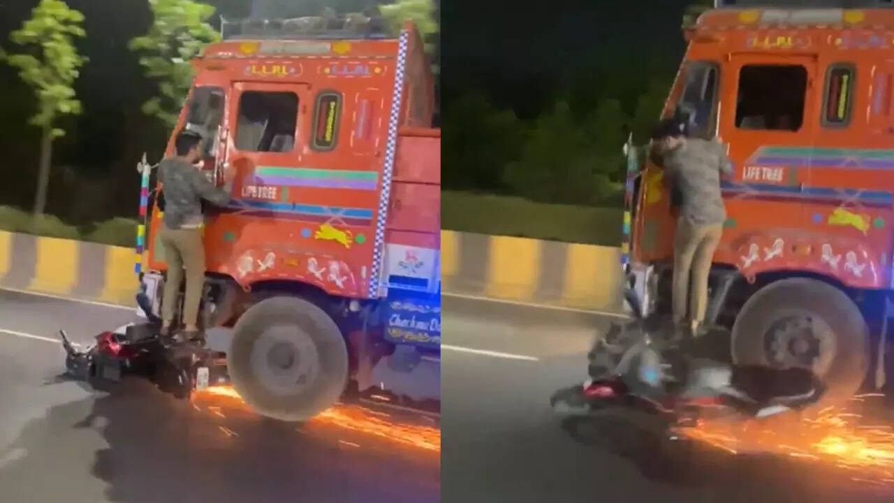 Hyderabad man hanged on truck driver dragged him for 2 km out of fear
