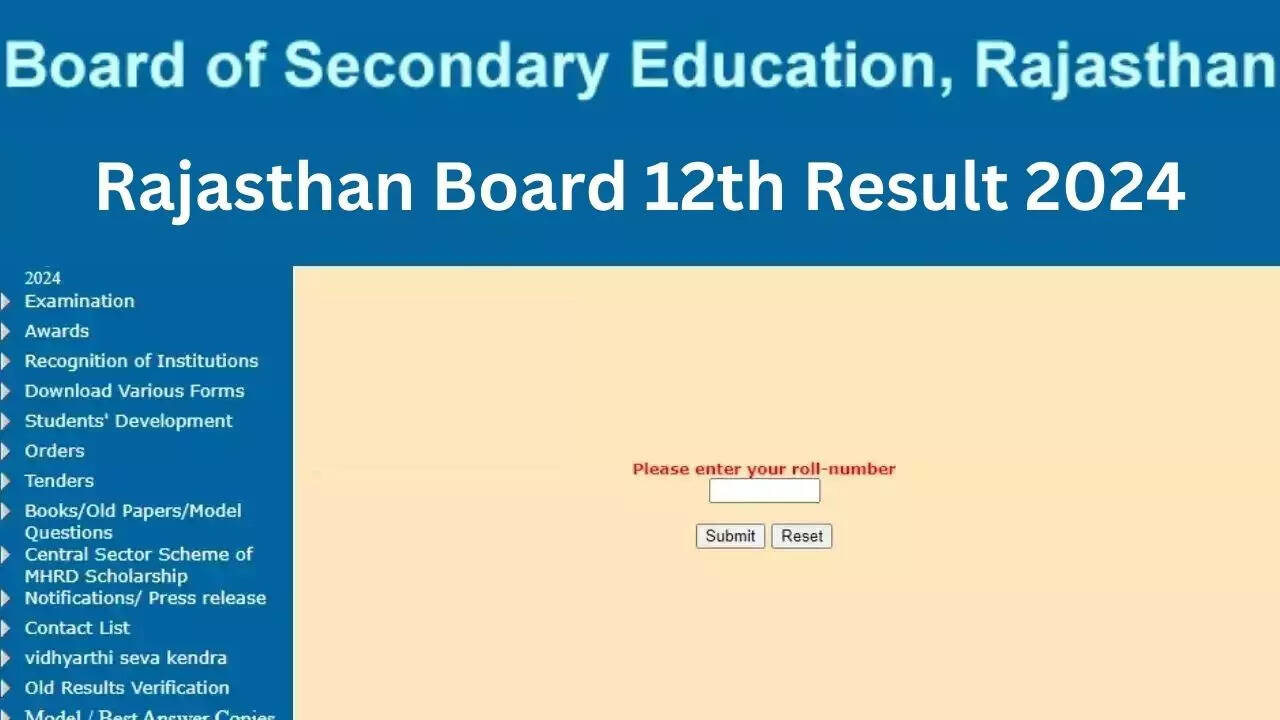 RBSE Rajasthan Board 12th Result 2024 Date, Kab Aayega
