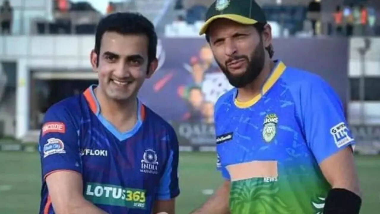 Gautam Gambhir and Shahid Afridi