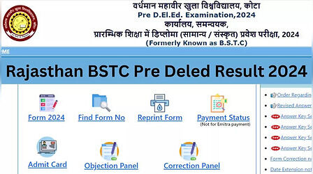 Rajasthan BSTC Pre DElEd Result 2024: लिंक एक्टिव! यहां देखें राजस्थान बीएसटीसी प्री डीएलएड का रिजल्ट