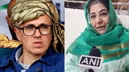 महबूबा मुफ्ती, उमर अब्दुल्ला ने नजरबंदी का किया दावा, PDP प्रमुख ने बंद गेट की तस्वीर की साझा