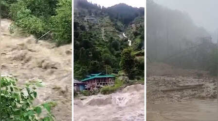हिमाचल में बरसात से तबाही का मंजर, नदी-नाले उफान पर; आज भी भारी बारिश का ऑरेंज अलर्ट