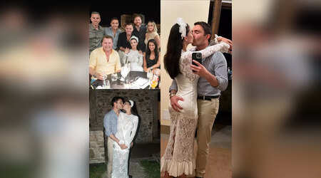 एड वेस्टविक संग Amy Jackson ने शेयर की शादी की रोमांटिक तस्वीरें, एक-दूसरे को लिप Kiss करते नजर आया कपल