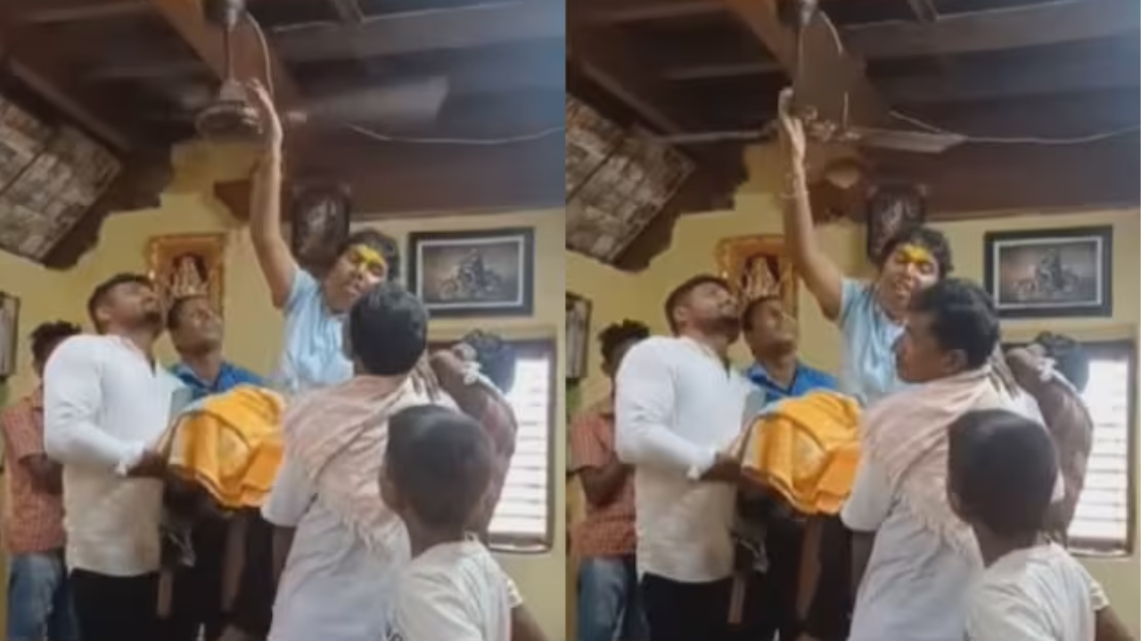 पंखा बाबा नाम से फेमस लड्डू मुत्या।