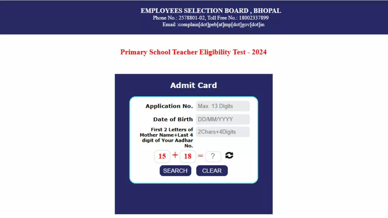 MP TET Admit Card 2024