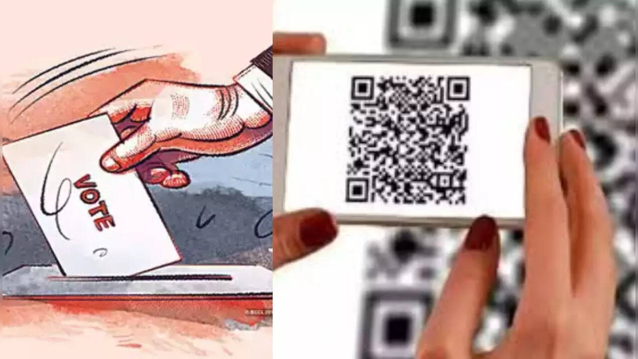 qr code in thane voting