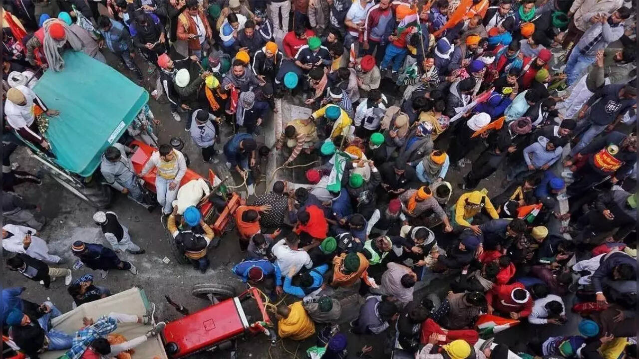 farmers protest
