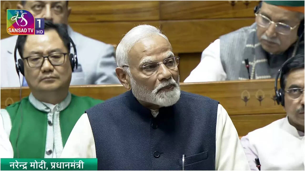 PM Modi in Lok Sabha