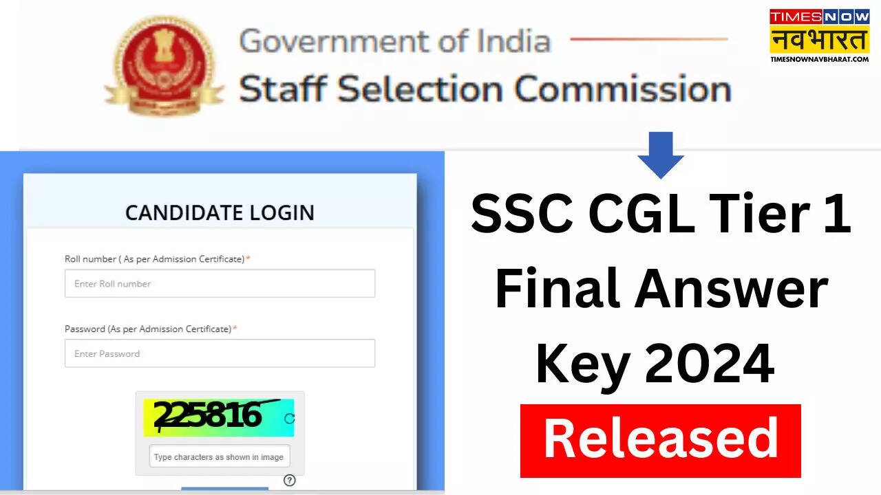 SSC CGL Tier 1 Final Answer Key 2024