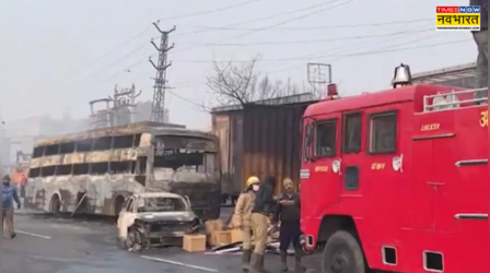 यू टर्न लेते ही ब्लास्ट हुआ LPG गैस टैंकर, धू-धूकर जलने लगे वाहन; 11 की मौत 34 घायल, देखें Video