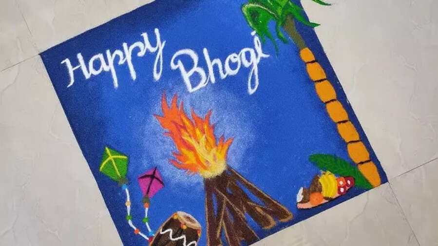 Bhogi Pongal Rangoli Designs 2025 Live पोंगल की रंगोली 2025