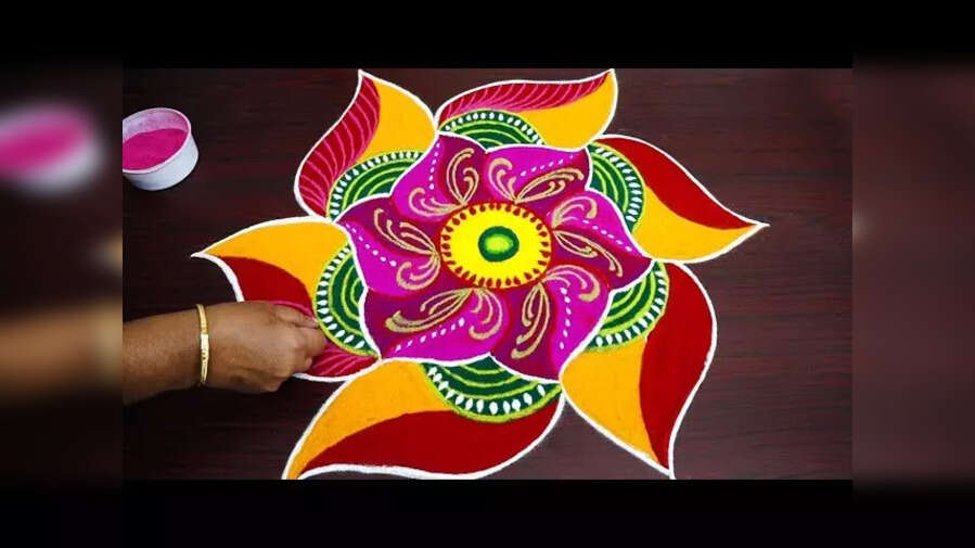 Good Morning Pongal Festival 2025 Rangoli Design Live फ्लोरल यूनिक रंगोली डिजाइन फॉर भोगी पोंगल