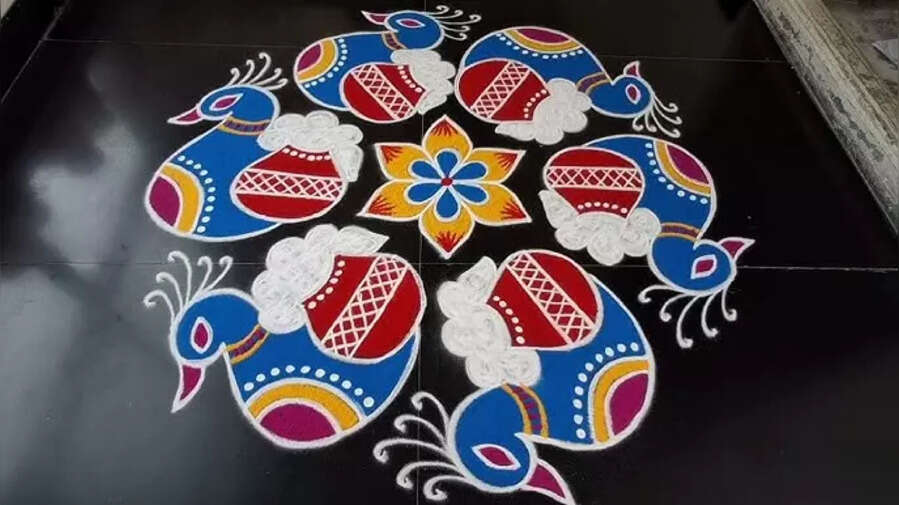 Pongal Festival 2025 Rangoli Design Live मुगुलू रंगोली डिजाइन