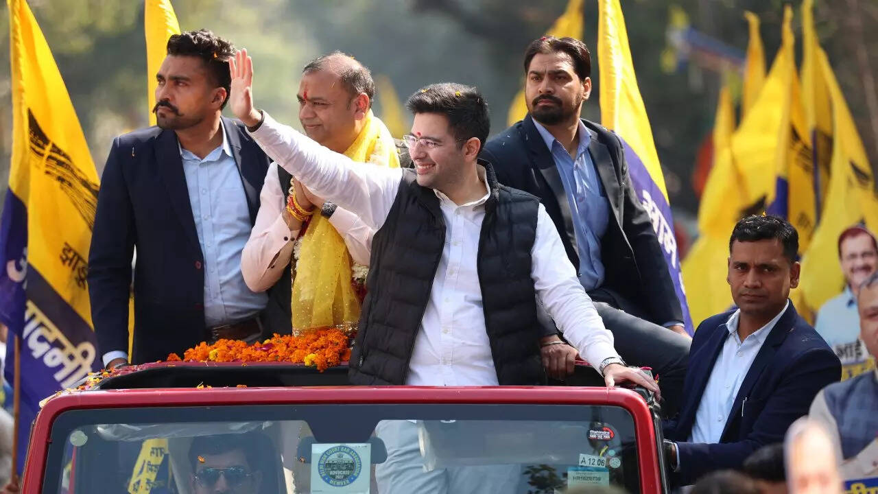 Raghav Chadha road sho.
