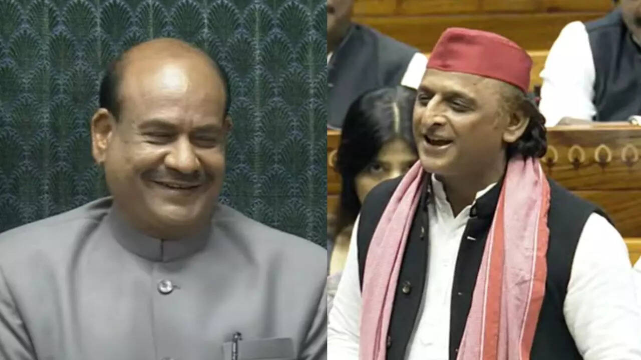Om Birla & Akhilesh Yadav