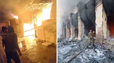 Noida Fire Video: प्लास्टिक कंपनी में लगी भयंकर आग, दमकल की 15 गाड़ियों ने पाया काबू