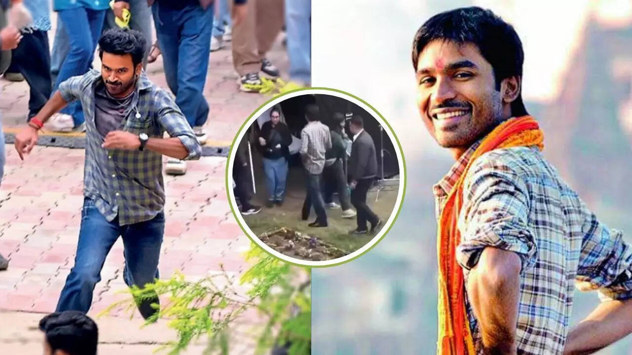 Dhanush Shooting Tere Ishk Mein in Delhi