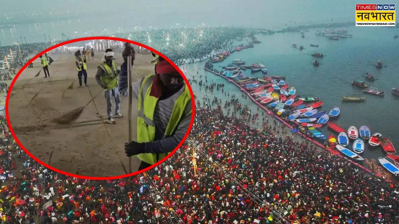 cleaning worker in Maha Kumbh 2025