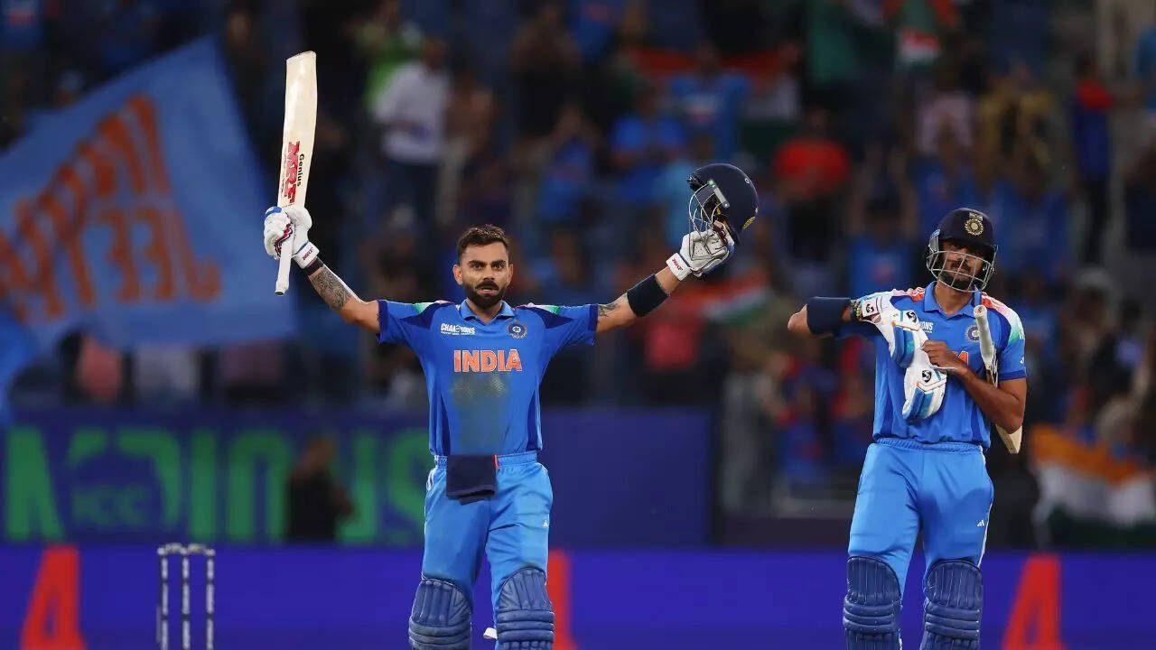 virat kohli century champions trophy 2025 bcci