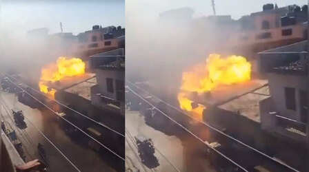 Baghpat Cylinder Blast: बागपत में सिलेंडर ब्लास्ट, दूर तक फैली आग की लपटें, आग पर काबू पाया गया