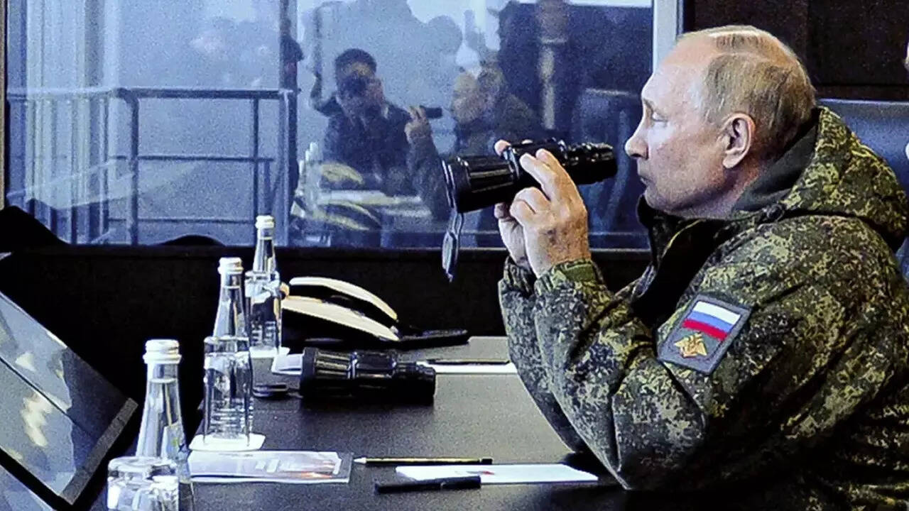 putin in army dress ap