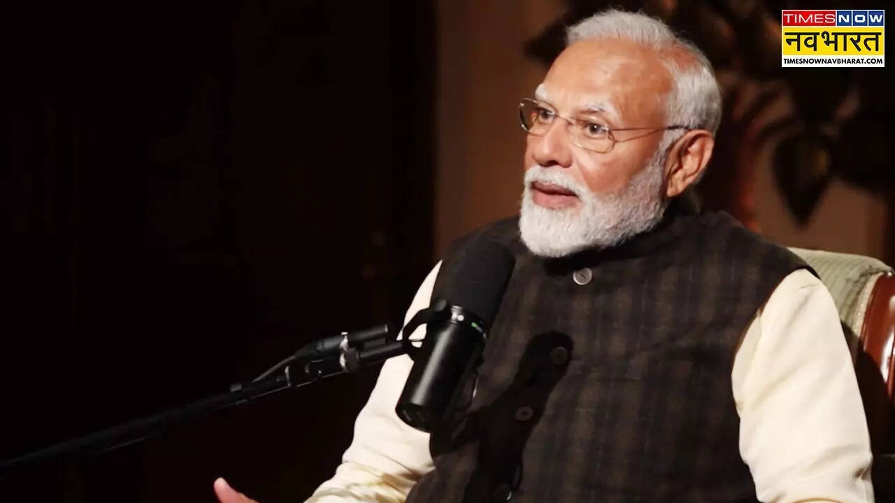 PM Narendra Modi in Lex Friedman Podcast.