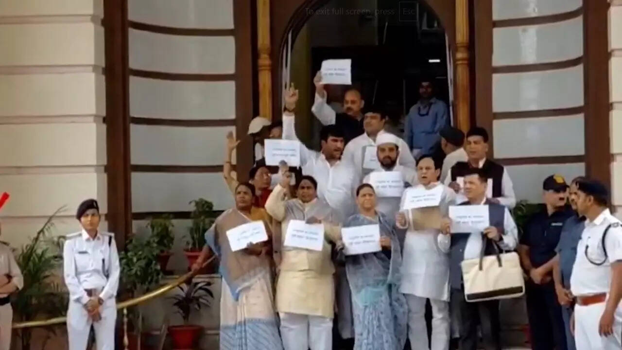 RJD Protest on Reservation
