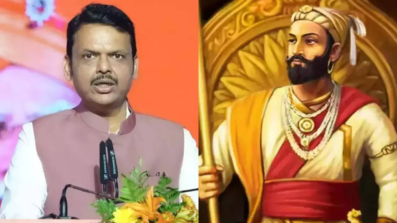 CM Devendra Fadnavis- Chhatrapati Shivaji Maharaj