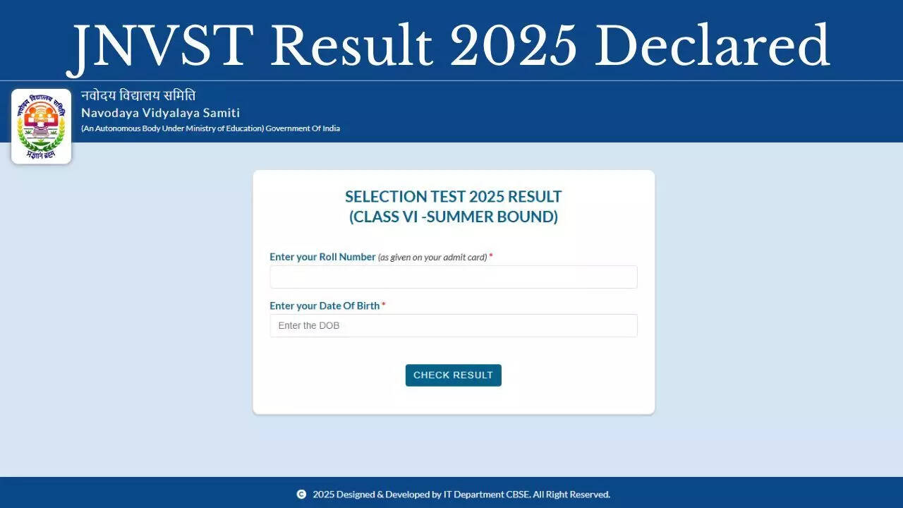 JNVST Result 2025
