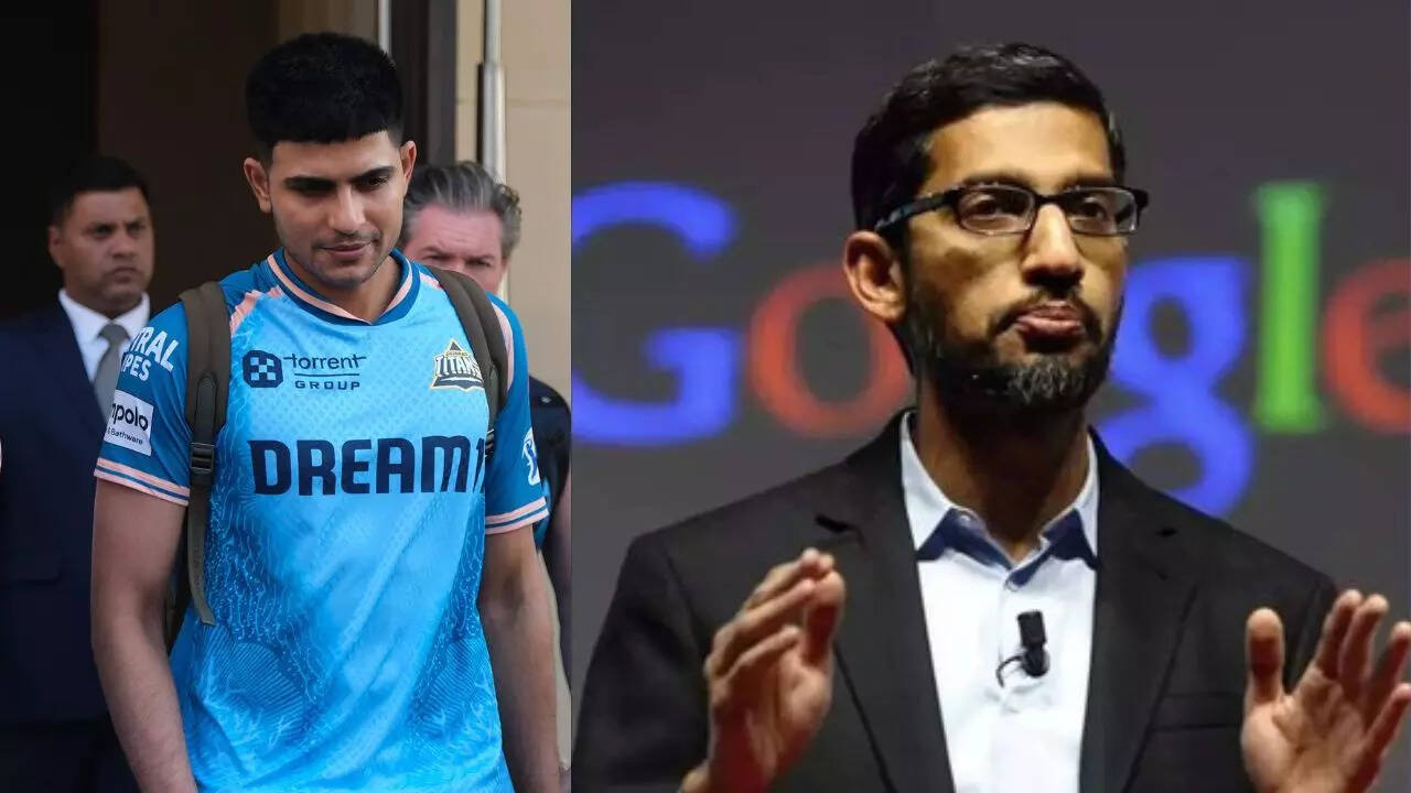 Sundar Pichai and Shubman Gill
