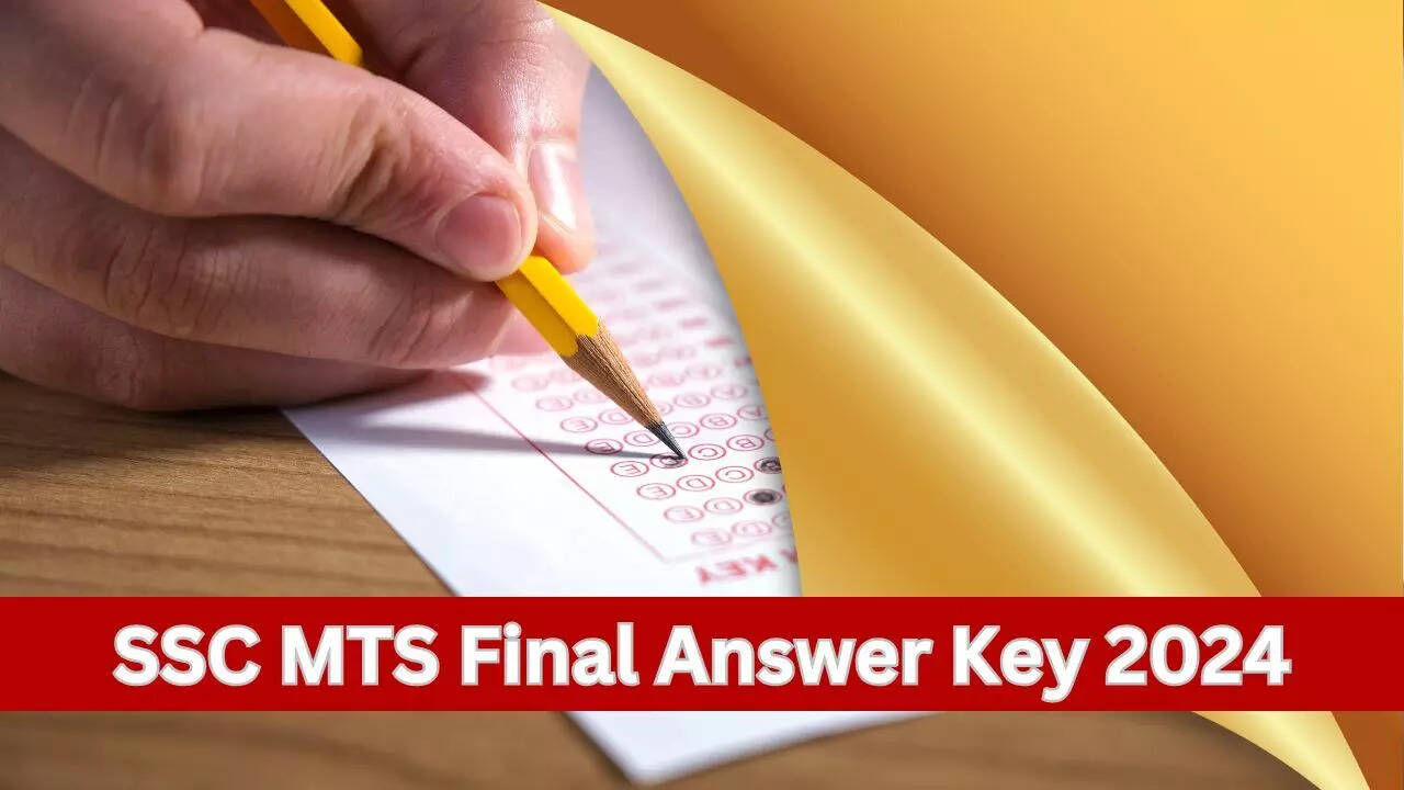 SSC MTS Final Answer Key 2024 out